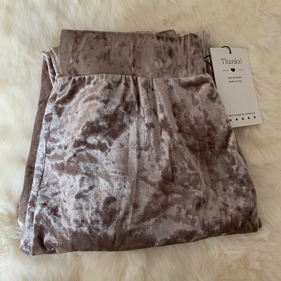 Crushed Velvet Joggers - Picture 2 of 8